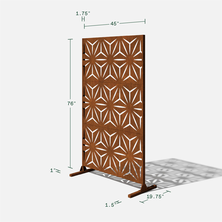 6.5 ft. H x 4 ft. W Screen Series Metal Privacy Screen